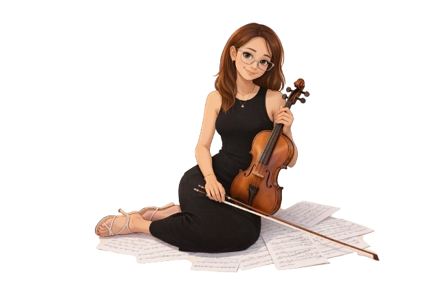 Kalea playing violin